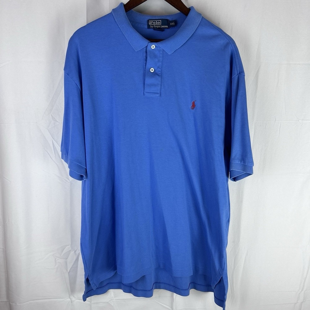 Polo Ralph‎ Lauren Polo Shirt XXL Blue Casual Preppy